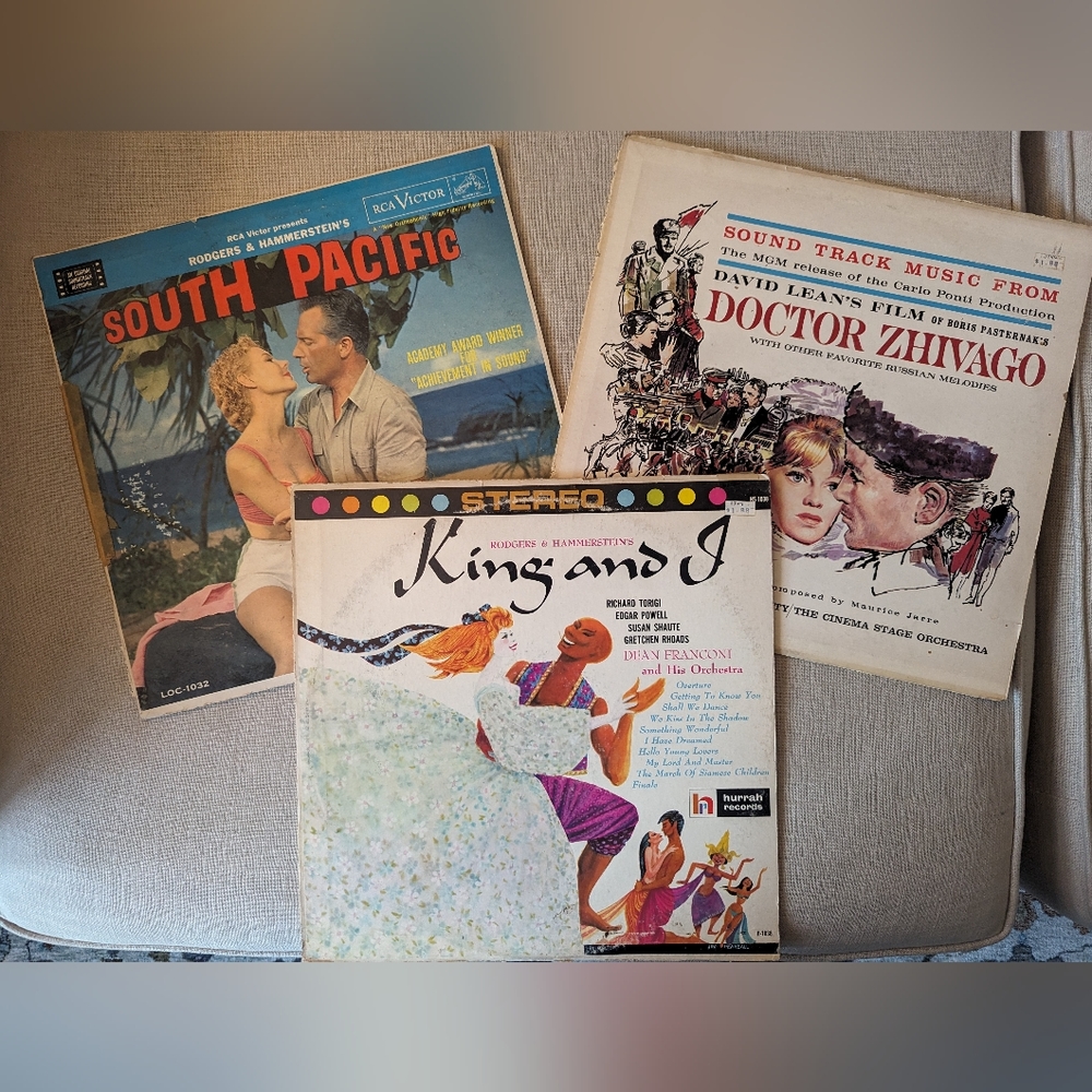 Vintage LPs: South Pacific, Doctor Zhivago and South Pacific